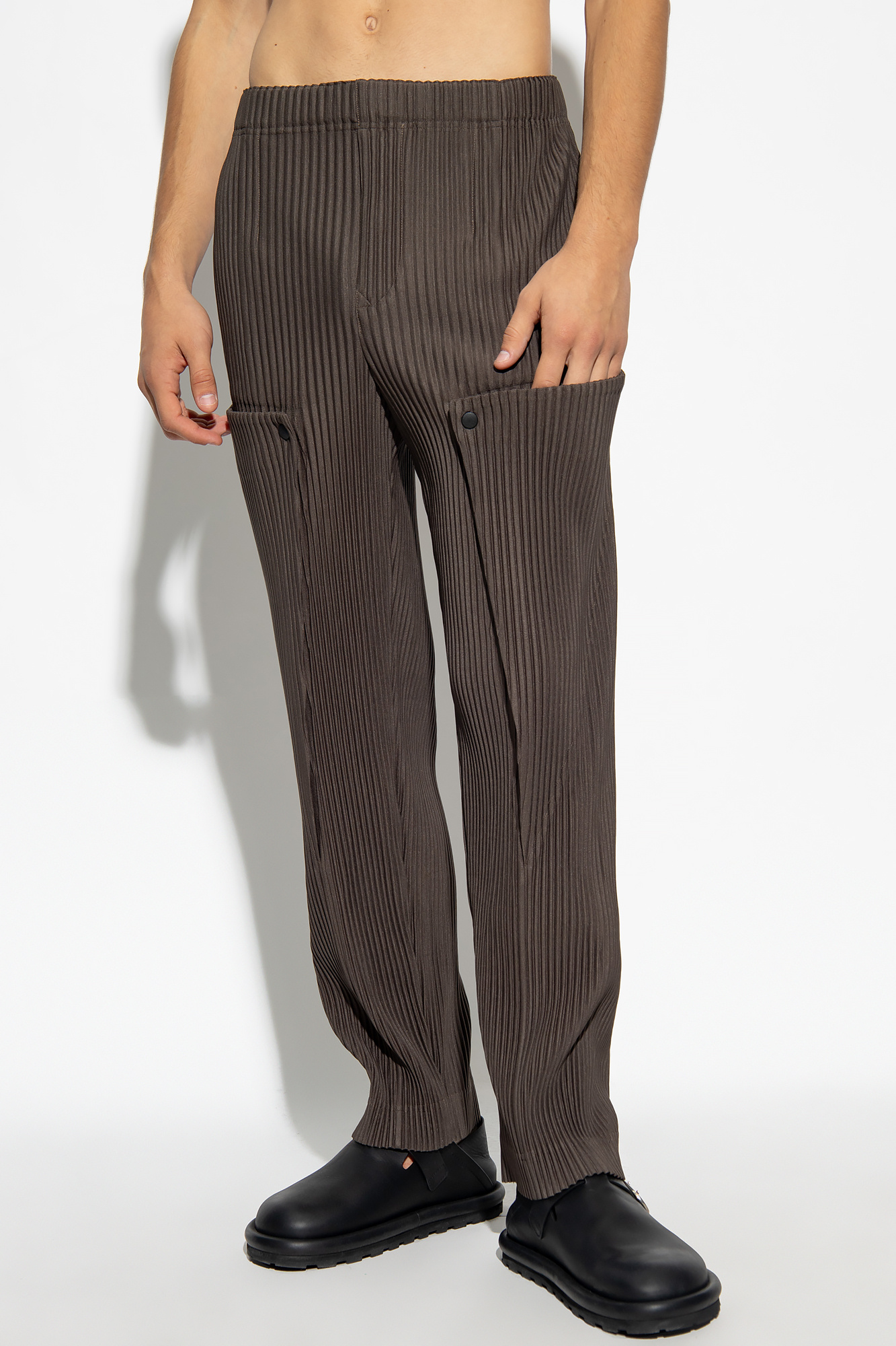 Brown Pleated trousers Issey Miyake Homme Plisse - Vitkac Canada